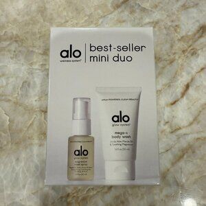 ALO Glow System Magnesium Reset Spray & Mega C Body Wash Travel Sizes